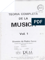 Teoría de La Música - Dionisio Pedro de Cursa 1