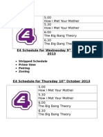 E4 Stripped Schedule Answers