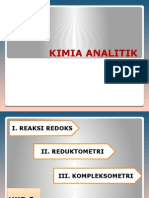 KIMIA ANALITIK REAKSI REDOKS