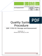 QSP-5762-01 Storage and Assessment