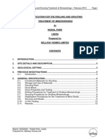 Specification For The Drilling and Grouting Treatment of Mineworkings - February 2012