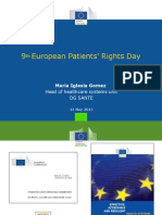 9th European Patients Rights Day - Maria Iglesia Gomez