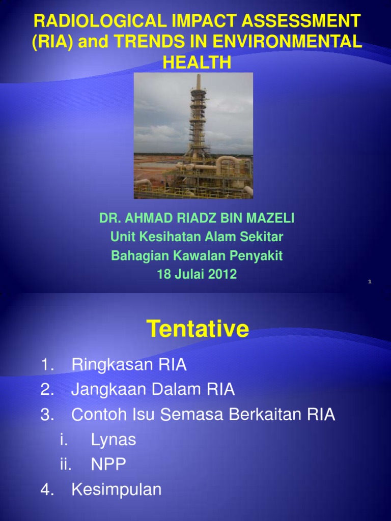 Radiological Impact Assessment in Malaysia | PDF | Radioactive ...