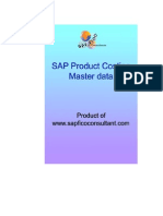 CO Product Costing Master Data