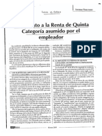 El Impuesto A La Renta de Quinta Categoria Asumido Por El Empleador