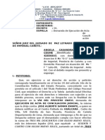 Demanda de Ejecucion de Acta de Conciliacion - Abogados Asociados