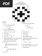 Teka Silang Kata Bulan Sains Dan Matematik