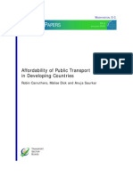 Affordability of Public Transport in Developing Countries