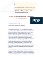 Carta Ao Senador Lúcio Alcântara