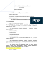 Ley N°27444 Procedimiento Administrativo General