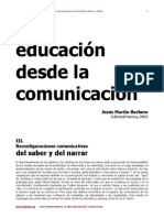 Martín-Barbero (2003) La Educac Dde La Com (Cap. III)