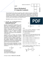 The Equivalent Macro-Mechanical Characteristics of Composite Laminate