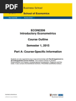 ECON2206 Introductory Econometrics PartA S12015 (2)