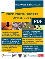 East Bristol Youth Sports Poster Summer 2015