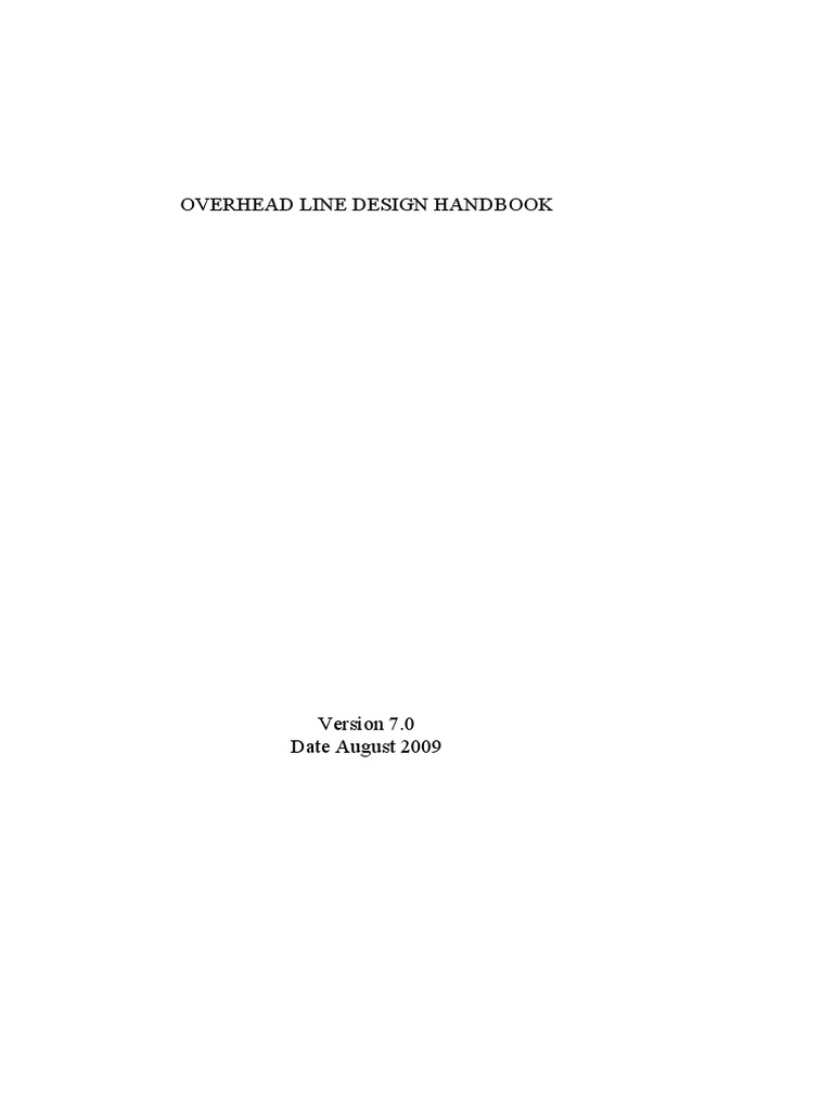 Overhead Line Design Handbook 7.0 | PDF | Insulator (Electricity ...