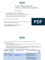 Carta Descriptiva Ética y Gobierno Coorporativo Mayo 2015
