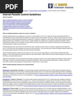 Download UC Davis Koret Shelter Medicine Program - Internal Parasite Control Guidelines - 2014-10-29 by Kitt Kaos SN265081079 doc pdf