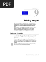 Printing A Report: Setting Up The Printer