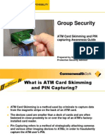 Group Security: ATM Card Skimming and PIN Capturing Awareness Guide
