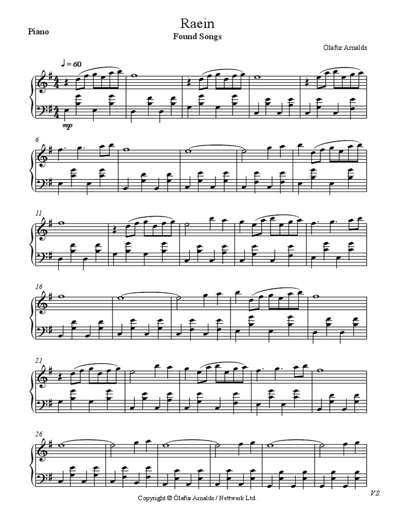 Raein Piano | PDF