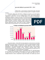 Analiză Asupra Ratei Inflației În Perioada 1990-2015