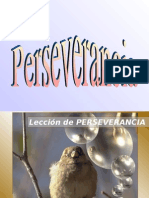 Perseverancia en la vida profesional 