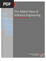 Download The Added Value of Software Engineering A Research Proposal by Lawrence O Emeagwali SN26509833 doc pdf