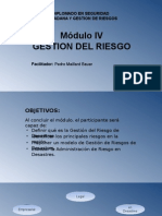 Diplomado Gestión Del Riesgo Módulo IV