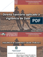 Direito Sanitario Aplicado À Vigilância de Zoonoses