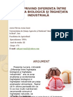 Studiu Privind Diferenta Intre Inghetata Biologica Si Inghetata