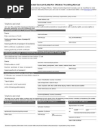 Sample Travel Consent Letter for Children