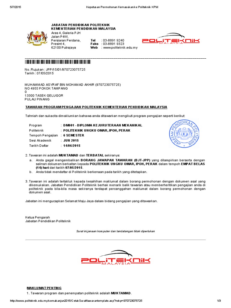 Ekit Kemasukan Politeknik Kolej Komuniti Edisi 1 2020 Flip Ebook Pages 51 100 Anyflip Anyflip