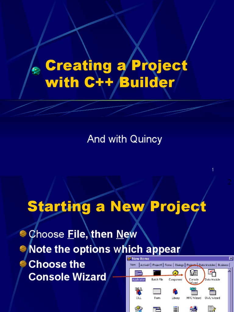 Creating A Project With C++ Builder | PDF