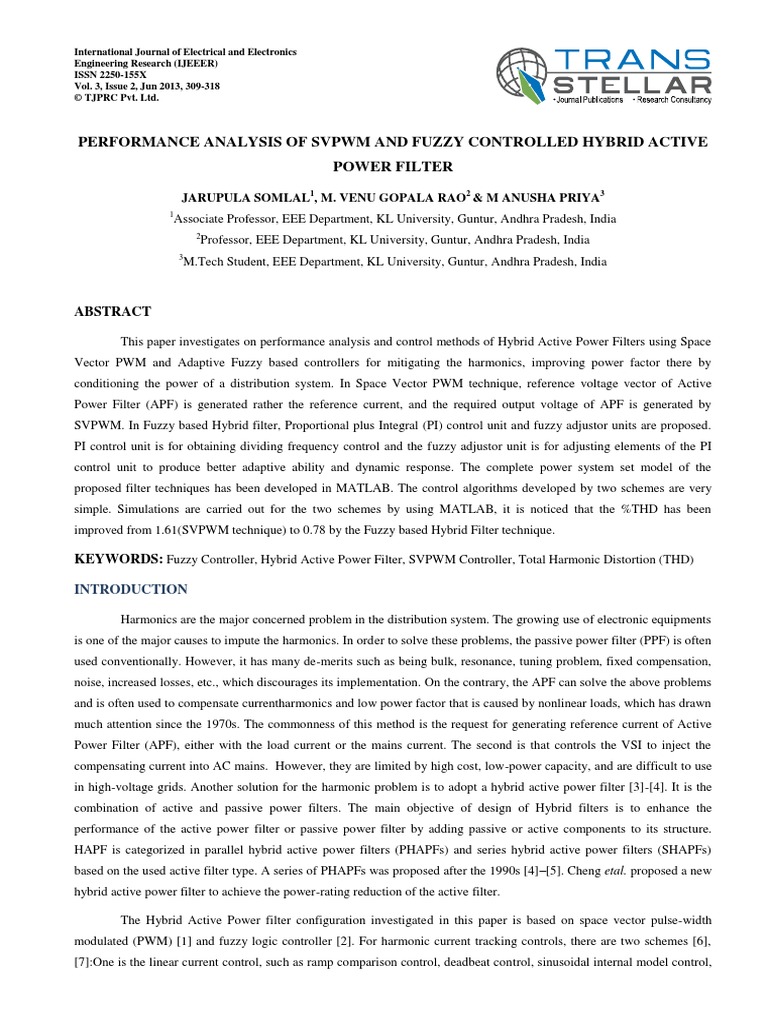 32.performance Analysis - Full | PDF | Control Theory | Power Inverter