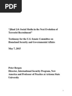 Peter Bergen testimony 2015-05-07