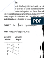 Tabular Integration by Parts