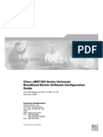 Cisco uBR7100 Series Universal Broadband Router Software Configuration Guide