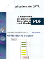 Applications For GPTR: 3 Phase Grid Programmable Generator and Load Simulator