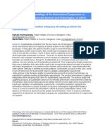 Krishnaswamy - Assessment of Information Adequacy of Testing Products For Sustainability