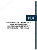 POASESAN Plan Operativo Anual