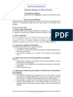 Procedimiento Ordinario de Mayor Cuantia PDF