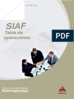 SIAF Tabla de Operaciones