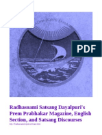 A Spiritual Seekers Guide: Dayalpuri Radhasoami Prem Prabhakar Magazine, English Section, and Satsang Discourses