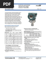 EJX510A and EJX530A Absolute and Gauge Pressure Transmitter