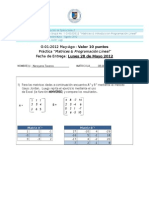 Matrices & Programación Lineal