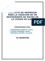 1 Proyecto de Inversion Restaurant de Dietas Imprimir Yhonyz