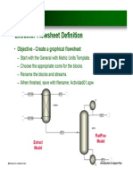 Extractor Flowsheet Definition: - Objective - Create A Graphical Flowsheet