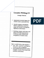 Creative Writing CV