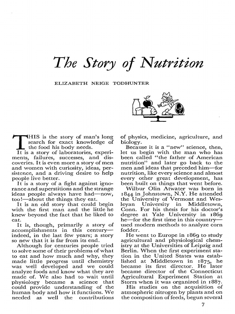 Evolution of Nutrition Science | PDF | Nutrition | Diet & Nutrition