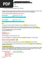 Visual Basic For Applications Lesson Nine: Vba Objects and Properties